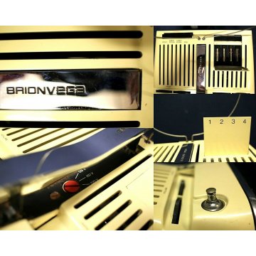 TELEVISORE BRIONVEGA ALGOL "11 VR DESIGN Marco Zanuso Richard Sapper BIANCO 1960