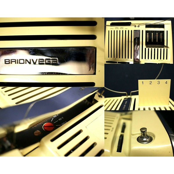 TELEVISORE BRIONVEGA ALGOL 11 VR DESIGN Marco Zanuso Richard Sapper BIANCO  1960