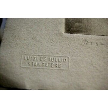 SERIGRAFIA ACQUERELLATA LITOGRAFIA ARTE DISEGNO EPOCA MADRE BIMBO MATERNITA