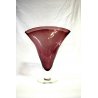VASO VETRO MURANO TRASPARENTE AMETISTA Richard Blenko ART GLASS VENICE '900    