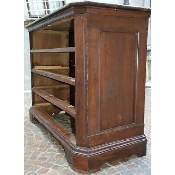 ANTICO COMO CANTERANO NOCE 1700 MOBILE CASSETTONE LOMBARDO SCOLPITO FORMELLE