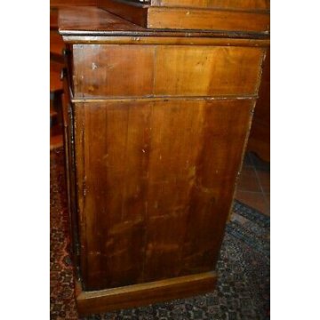 ANTICA CREDENZA Piemontese BUFFET LEGNO DISPENSA VETRINA OLD SHOWCASE CABINET