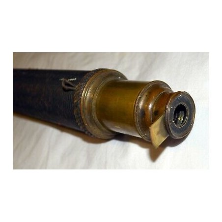 GRANDE CANNOCCHIALE TERRESTRE TELESKOP MARINA MONOCOLO 1800 CORDA 125 CM OTTONE 