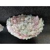 Coppia Lampadario plafoniera Venini Rosette di Murano