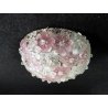 Coppia Lampadario plafoniera Venini Rosette di Murano