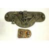 GRANDE RARA ANTICA SERRATURA ferro battuto con CHIAVE 800 DOOR LOCK IRON KEY   