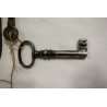 GRANDE RARA ANTICA SERRATURA ferro battuto con CHIAVE 800 DOOR LOCK IRON KEY   