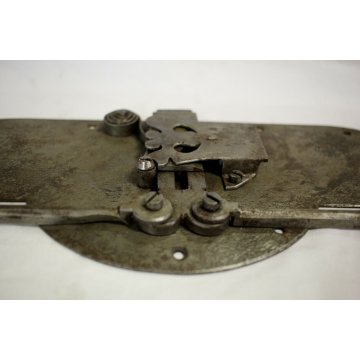 GRANDE RARA ANTICA SERRATURA ferro battuto con CHIAVE 800 DOOR LOCK IRON KEY   