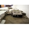 GRANDE RARA ANTICA SERRATURA ferro battuto con CHIAVE 800 DOOR LOCK IRON KEY   