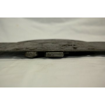 GRANDE RARA ANTICA SERRATURA ferro battuto con CHIAVE 800 DOOR LOCK IRON KEY   