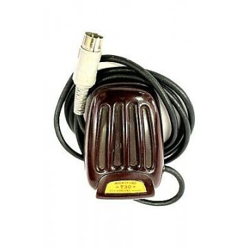 MICROFONO GELOSO T30 EPOCA ALTOPARLANTE BACHELITE MARRONE BROWN MICROPHONE '60s