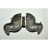 ANTICO 3PZ STAMPO STAMPI per CIOCCOLATO PELTRO '800 OLD MOULD MOLD PEWTER DUCK  