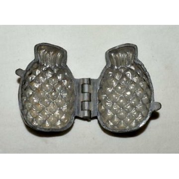 ANTICO 3PZ STAMPO STAMPI per CIOCCOLATO PELTRO '800 OLD MOULD MOLD PEWTER DUCK  