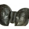 ANTICO 3PZ STAMPO STAMPI per CIOCCOLATO PELTRO '800 OLD MOULD MOLD PEWTER DUCK  