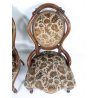 Coppia poltrone bergere liberty in noce
