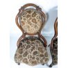 Coppia poltrone bergere liberty in noce