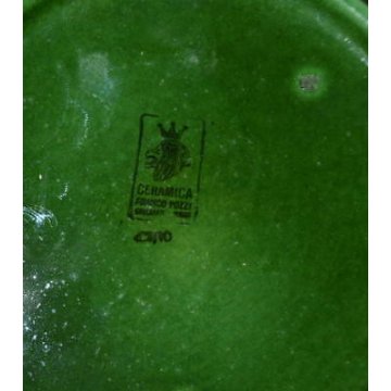 BROCCA CARAFFA FRANCO POZZI AMBROGIO GALLARATE CERAMICA MAIOLICA DESIGN VASO OLD