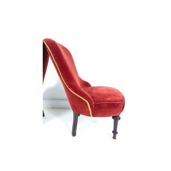 Poltrone Bergere bordeaux in velluto