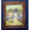 ANTICA COPIA QUADRO DIPINTO RAGAZZA FIORI PRIMAVERA IROLLI VINCENZO OLIO CARTONE