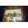 ANTICA COPIA QUADRO DIPINTO RAGAZZA FIORI PRIMAVERA IROLLI VINCENZO OLIO CARTONE