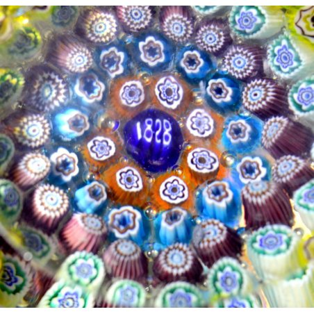 ANTICO PRESSE PRESS PAPIER 1828 MURANO MURRINA VETRO ST LOUIS BACCARAT GLASS ART