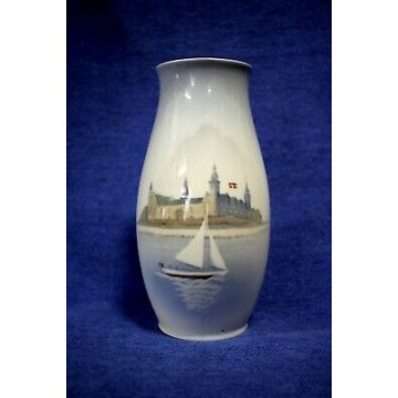 ANTICO VASO ROYAL COPENHAGEN 1302/6247 PORCELAIN B&G DENMARK Ceramica 1975/2000