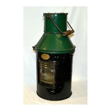 LAMPADA NAVE SEGNALATORE Griffiths & Sons Birmingham heavy brass Boat lamp NAVE