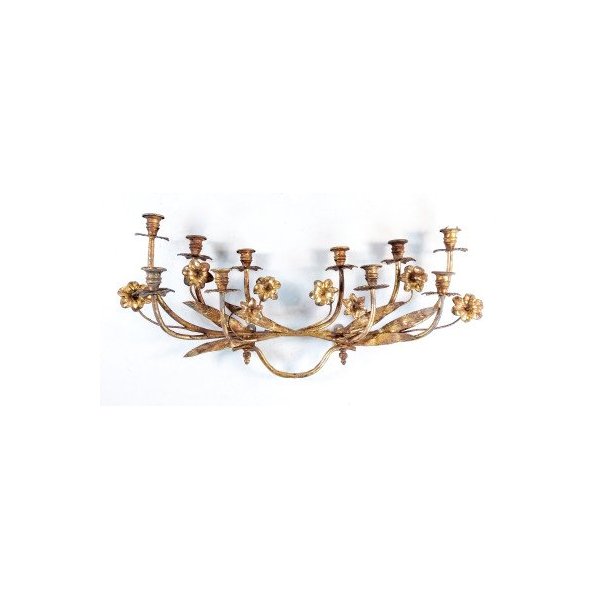 Candeliere In Metallo A 3 Braccia Retro Lucido Per Camini E Decorazioni - Colore Bronzo, Stile Europeo
