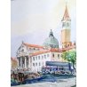 Dipinto Antonello ZECCA Venezia la Giudecca, acquerello