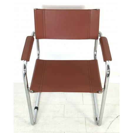 SEDIA POLTRONA VINTAGE MODERNARIATO MART STAM BRACCIOLI CHAIR THONET ANNI 50 