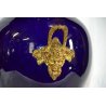 RARO VASO BIANSATO S.C.I. LAVENO BLU SEVRES OTTONE LIBERTY EPOCA 1900 OLD VASE