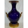 RARO VASO BIANSATO S.C.I. LAVENO BLU SEVRES OTTONE LIBERTY EPOCA 1900 OLD VASE