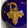 RARO VASO BIANSATO S.C.I. LAVENO BLU SEVRES OTTONE LIBERTY EPOCA 1900 OLD VASE