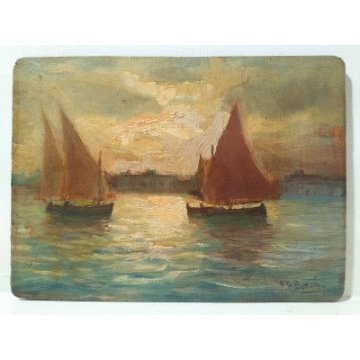 Dipinto a olio, F.A.BORGH....