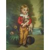 Dipinto a olio, D. VERCELLINA, Bambino con cane