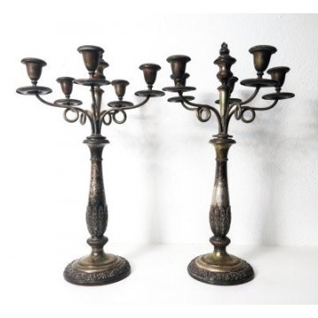 Coppia di candelabri, old...