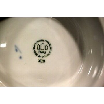 ANTICO PIATTO ALZATA ROYAL COPENHAGEN B&G   428 CHRISTMAS ROSE DENMARK Ceramica 