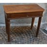ANTICO TAVOLO SCRITTOIO CONSOLLE CARLO X NOCE 1800 SCRIVANIA PARETE CASSETTO OLD