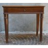 ANTICO TAVOLO SCRITTOIO CONSOLLE CARLO X NOCE 1800 SCRIVANIA PARETE CASSETTO OLD