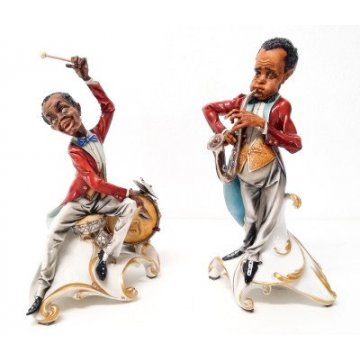 Coppia statuine porcellana...