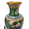 Coppia di vasi cinesi cloisonné - 1