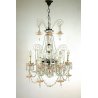 LAMPADARIO SOFFITTO STILE MARIA TERESA GOCCE CRISTALLO MURANO HANGING LAMP 50/60
