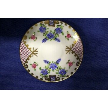 ANTICO set CAFFE' TETE A TETE Limoges FRANCE CERAMICA PORCELAIN DECORO FIORI ORO