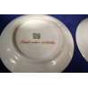 ANTICO set CAFFE' TETE A TETE Limoges FRANCE CERAMICA PORCELAIN DECORO FIORI ORO