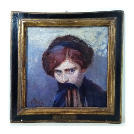 Dipinto a olio di Vincenzo DE STEFANI, Contro Vento