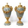 Coppia urne, marmo e bronzo, Colin Paris