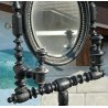 ANTICA TOILETTE Barocchetto EPOCA 1800 2 CANDELABRO SPECCHIERA PSICHE SPECCHIO