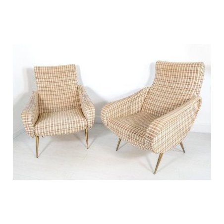 Coppia poltrone Lady, design Zanuso per Arflex