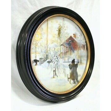 ANTICO PIATTO Ceramica Carl Larsson   6  ROYAL COPENAGHEN PORCELAIN DENMARK