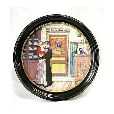 ANTICO PIATTO Ceramica Carl Larsson   6 ROYAL COPENAGHEN PORCELAIN DENMARK